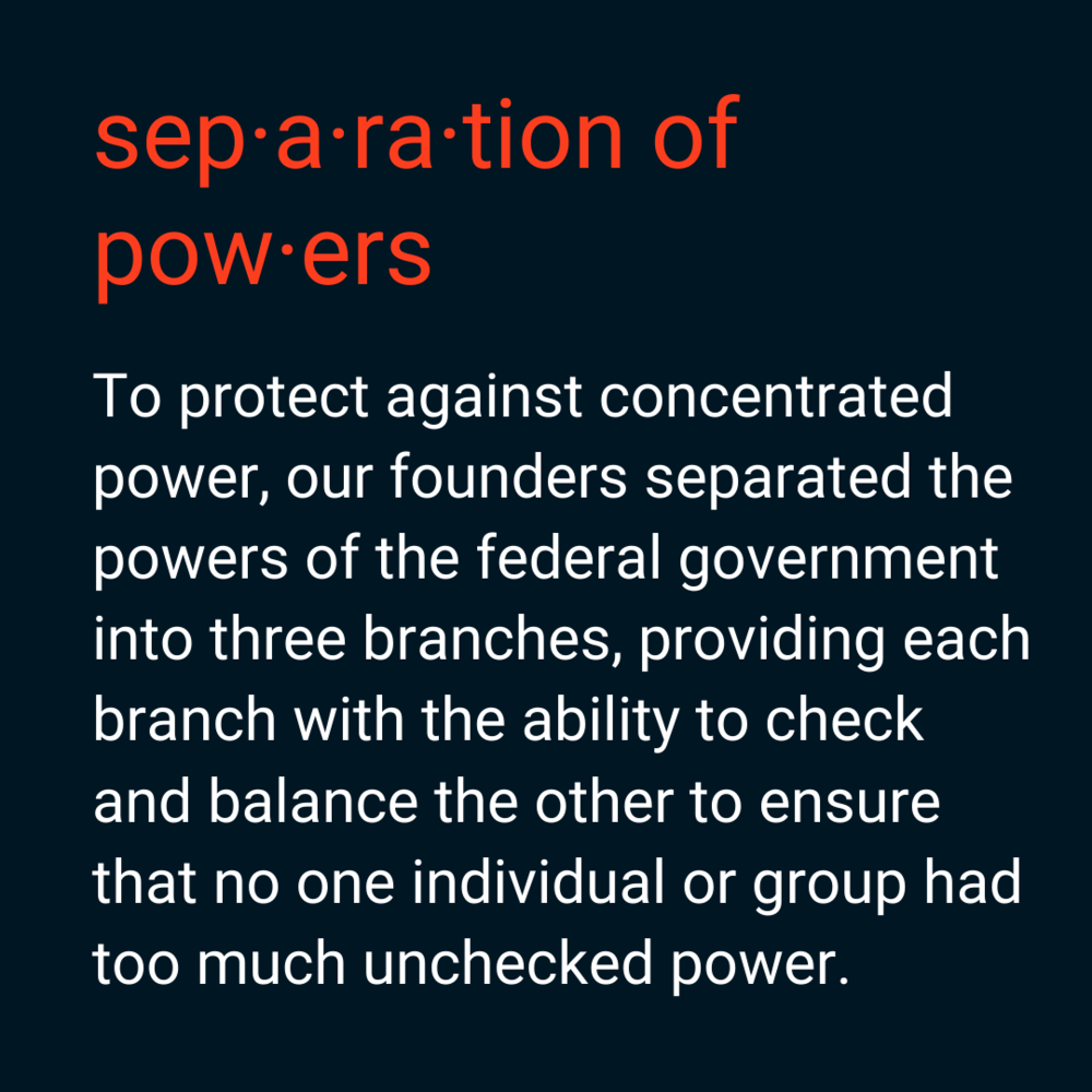 Separation of Powers